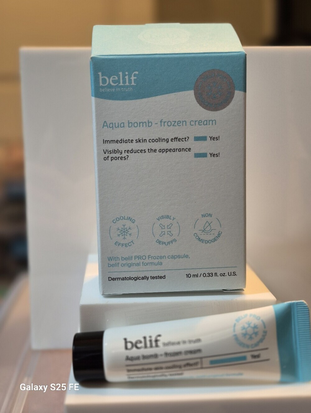 belif Aqua Bomb Frozen Cream, 10ml (Travel Size), NIB - Picture 7 of 8